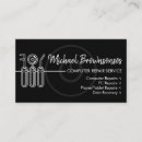 Buscar reparación del teléfono tarjetas de visita Tecnología