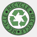 Buscar símbolo de reciclaje verde pegatinas Firmar