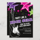 Buscar rockstar invitaciones Roca y rollo