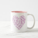 Buscar amo matemáticas tazas Corazón