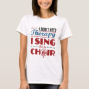 Buscar coro de la iglesia camisetas Cantante