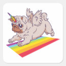 Buscar unicornio divertido pegatinas Cachorro