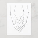 Buscar corazón en manos postales Amor