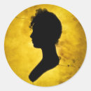 Buscar mujer del victorian pegatinas Silueta