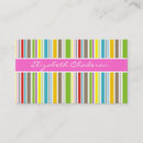 Buscar rayas coloridas tarjetas de visita Amarillo