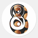 Buscar número ocho pegatinas 9 º bola