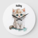 Buscar ojos gato de relojes de pared Caprichoso