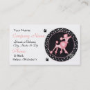 Buscar caniche tarjetas de visita Animales