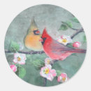 Buscar cardinal pegatinas Acuarela