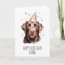 Buscar chocolate labrador tarjetas Acuarela