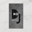 Buscar vinyl tarjetas de visita Deejay
