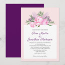 Buscar rosada boda invitaciones Flor
