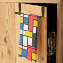 Buscar mondrian paños de cocina Retro