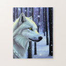 Buscar lobo blanco puzzles Vida silvestre