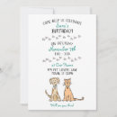 Buscar perro y gato invitaciones Para niños