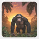Buscar chimpancé pegatinas Jungla