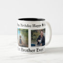 Buscar feliz cumpleaños a mi hermana tazas Hermano