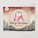 Buscar pingüino blanco y negro postales Navidades