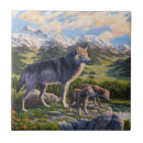 Buscar lobo gris azulejos Nieve