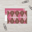 Buscar argyles tarjetas de visita Para ella