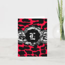 Buscar leopardo rojo tarjetas Rosa