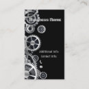 Buscar engranajes del steampunk tarjetas de visita Metal