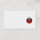 Buscar mariquitas tarjetas de visita Insecto