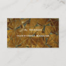 Buscar moneda oro de tarjetas de visita Inversión