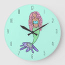 Buscar negro y violeta relojes de pared Colorido