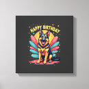 Buscar feliz cumpleaños lienzos Perro