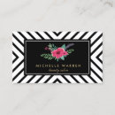 Buscar flores retras tarjetas de visita Modelo