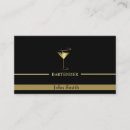 Buscar martini tarjetas de visita Barman