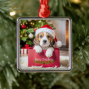 Buscar beagle adornos Feliz navidad