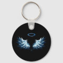 Buscar alas del ángel llaveros Negro