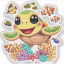 Buscar tortugas marinas pegatinas Para niños