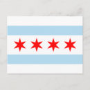 Buscar bandera de chicago postales Estados unidos