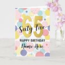 Buscar 65 años tarjetas Nombre