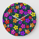 Buscar fondo negro relojes de pared Geométrico