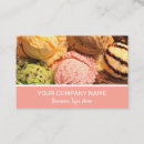 Buscar ice cream tarjetas de visita Vainilla