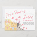 Buscar patas del perro invitaciones Lindo