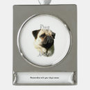 Buscar puño adornos Perro de pug