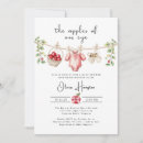 Buscar manzana invitaciones Futura madre