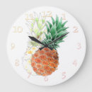 Buscar piña relojes de pared Acuarela