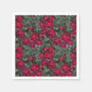 Buscar flores rojas servilletas General y unisex