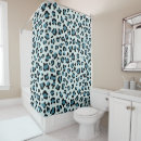 Buscar huella cortinas de baño Diseño de leopardo