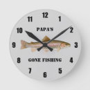 Buscar trucha relojes de pared Pescador
