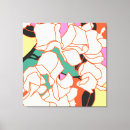 Buscar flores minimalistas lienzos Estético