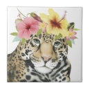 Buscar leopardo azulejos Flores