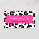 Buscar leopardo rosado tarjetas de visita Joder