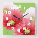 Buscar flores rojas relojes de pared Para todos